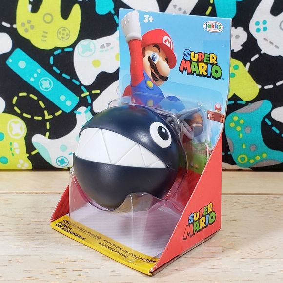 Jakks Pacific Super Mario Chain Chomp 2.5" Collectible Figure World of Nintendo - Picture 6 of 8